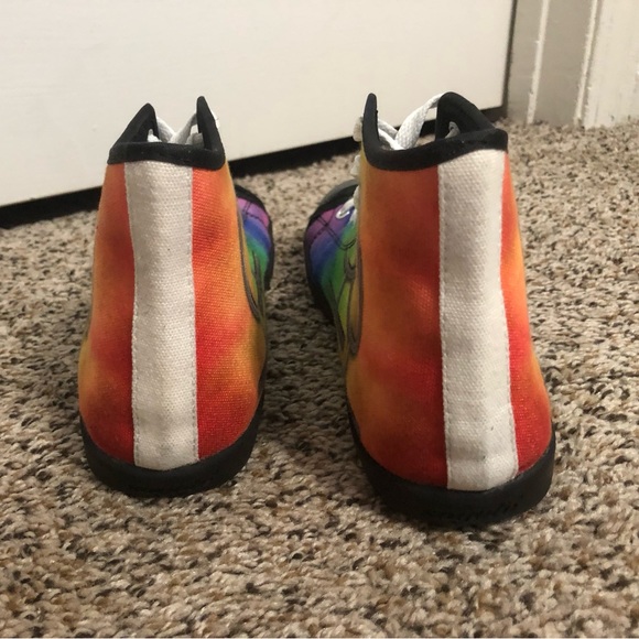 Lesbian Rainbow Women’s Size 9 High Top Sneakers - Picture 4 of 4